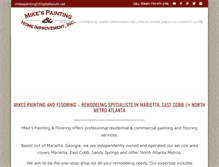 Tablet Screenshot of mikespaintingandflooring.com